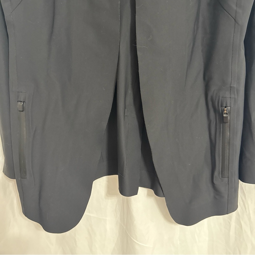 Athleta Interstellar Blazer Size Medium Black Zip… - image 6